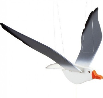 De houtwereld houten vogel zwevende meeuw1