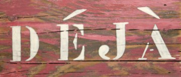 Deja naambord roze steigerhout