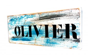 Olivier naambord vrijstaand